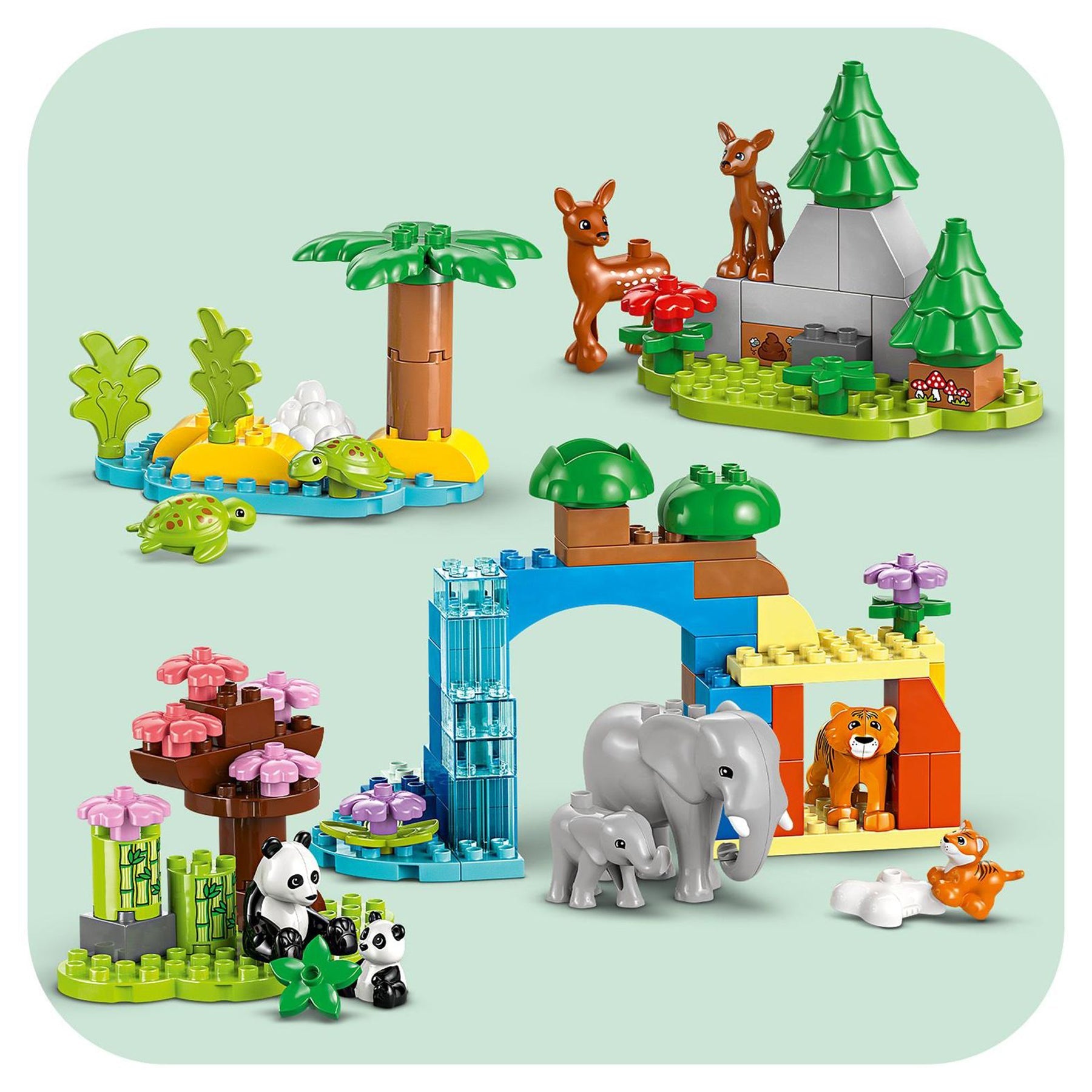 LEGO Duplo 3 in 1 Wild Animal Families - 10446
