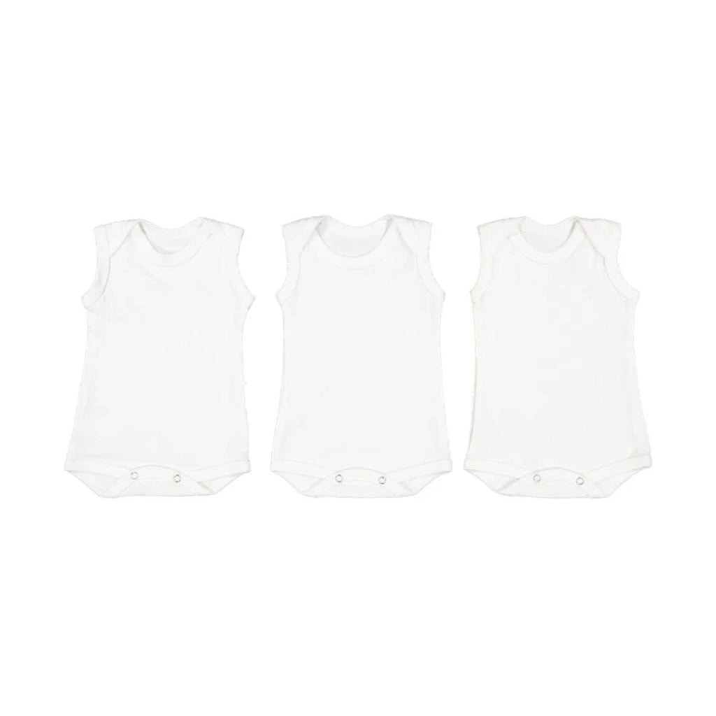 Baby Republic Babyvest Sleeveless 3 Pack - White