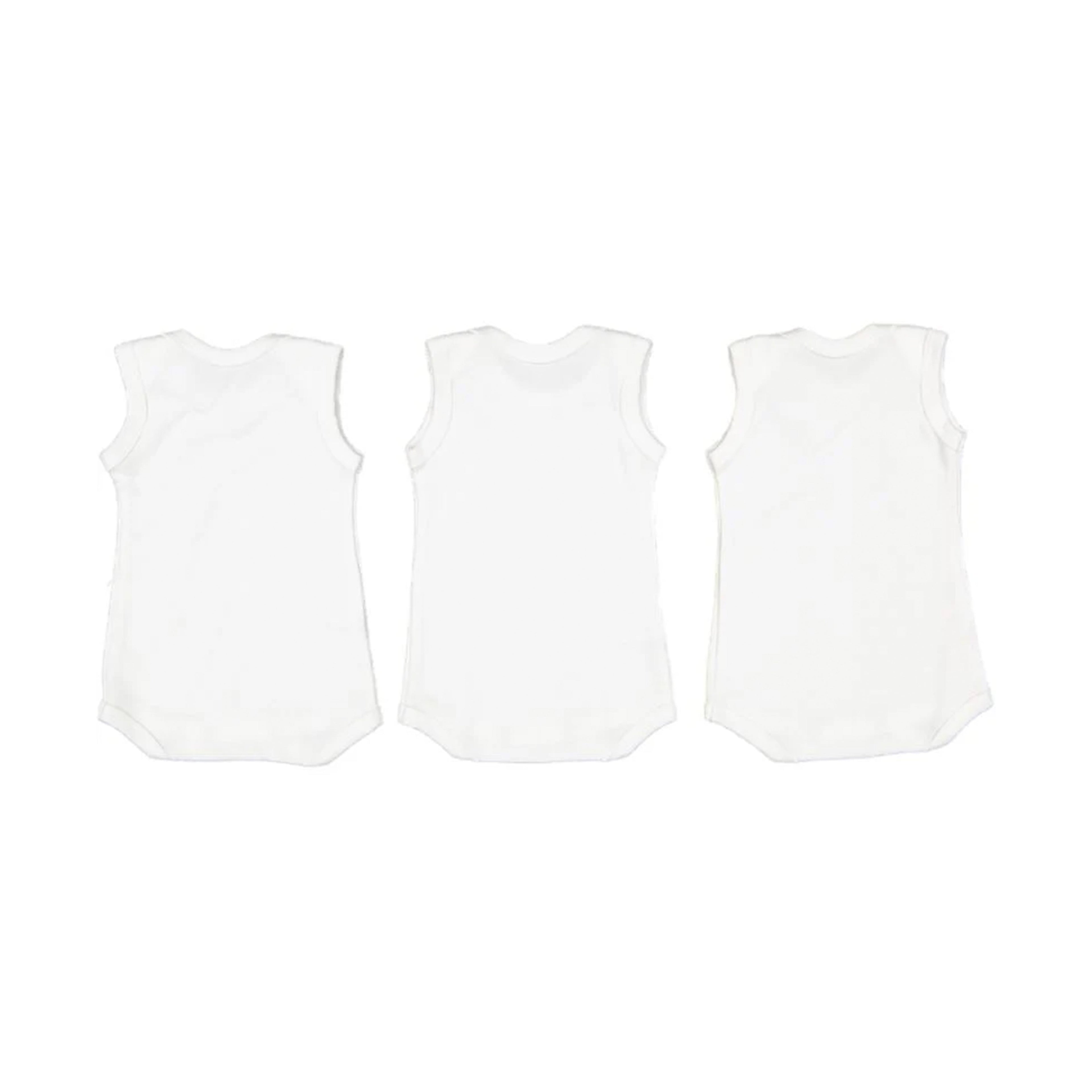 Baby Republic Babyvest Sleeveless 3 Pack - White