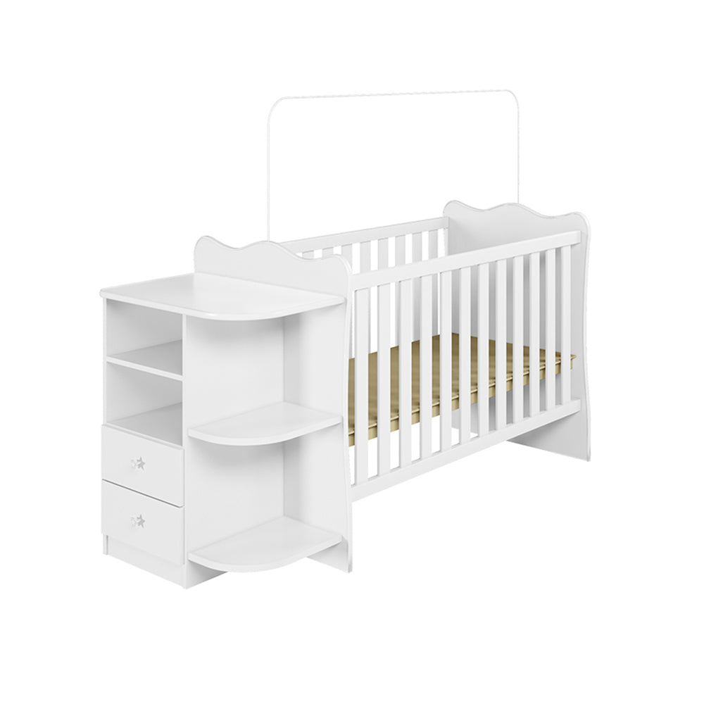 Amari Cot & All in one Nursery Station and Mattress