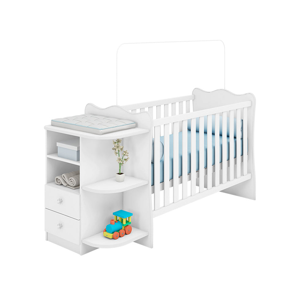 Amari Cot & All in one Nursery Station and Mattress