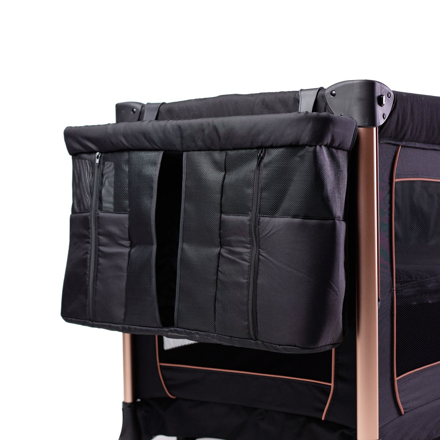 Amber II Rose Gold Nursery Camp Cot