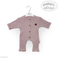M/C Basic Raised Waffle Rimper - Pink Newborn