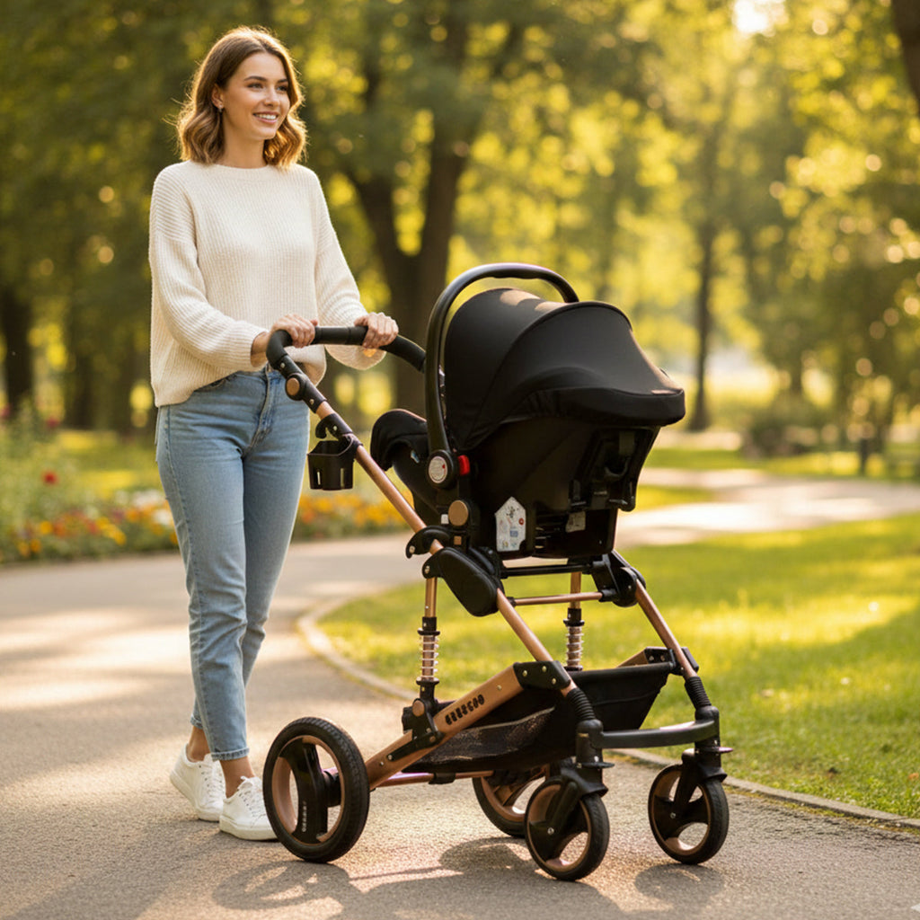 Bee Black & Gold Travel System