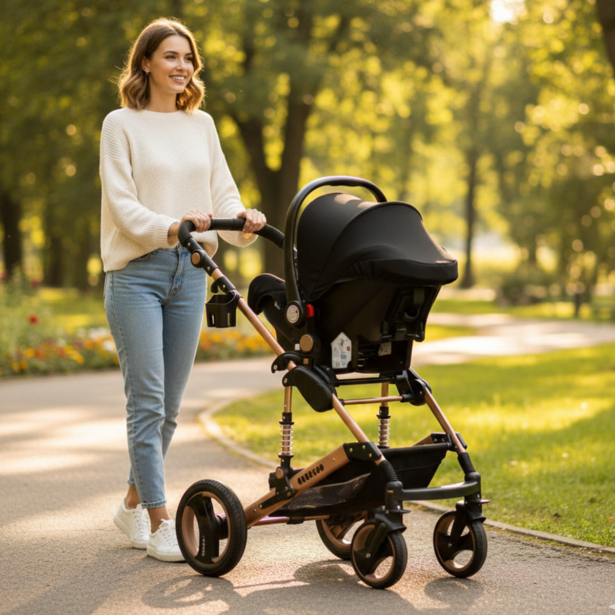Bee Black & Gold Travel System