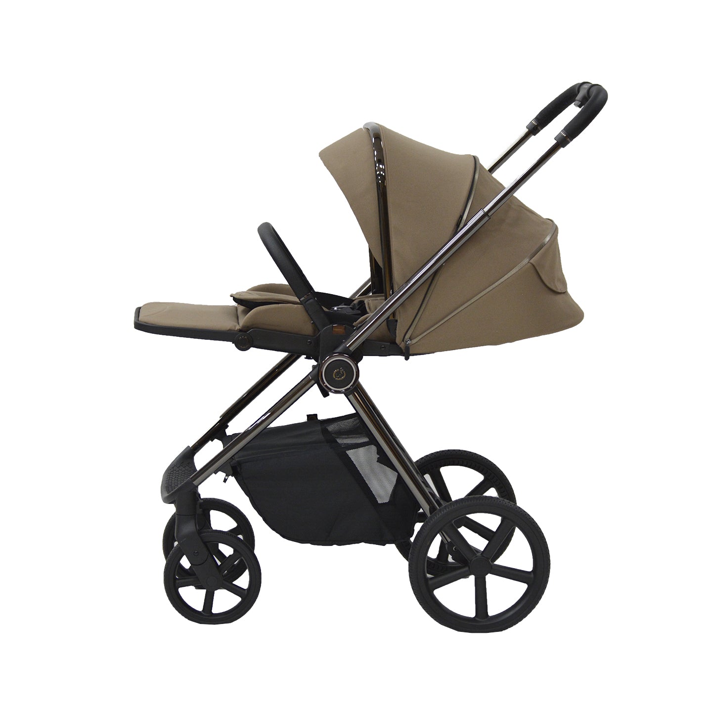 Bella III Mocca Stroller & Carry Cot 2 In 1 Travel System