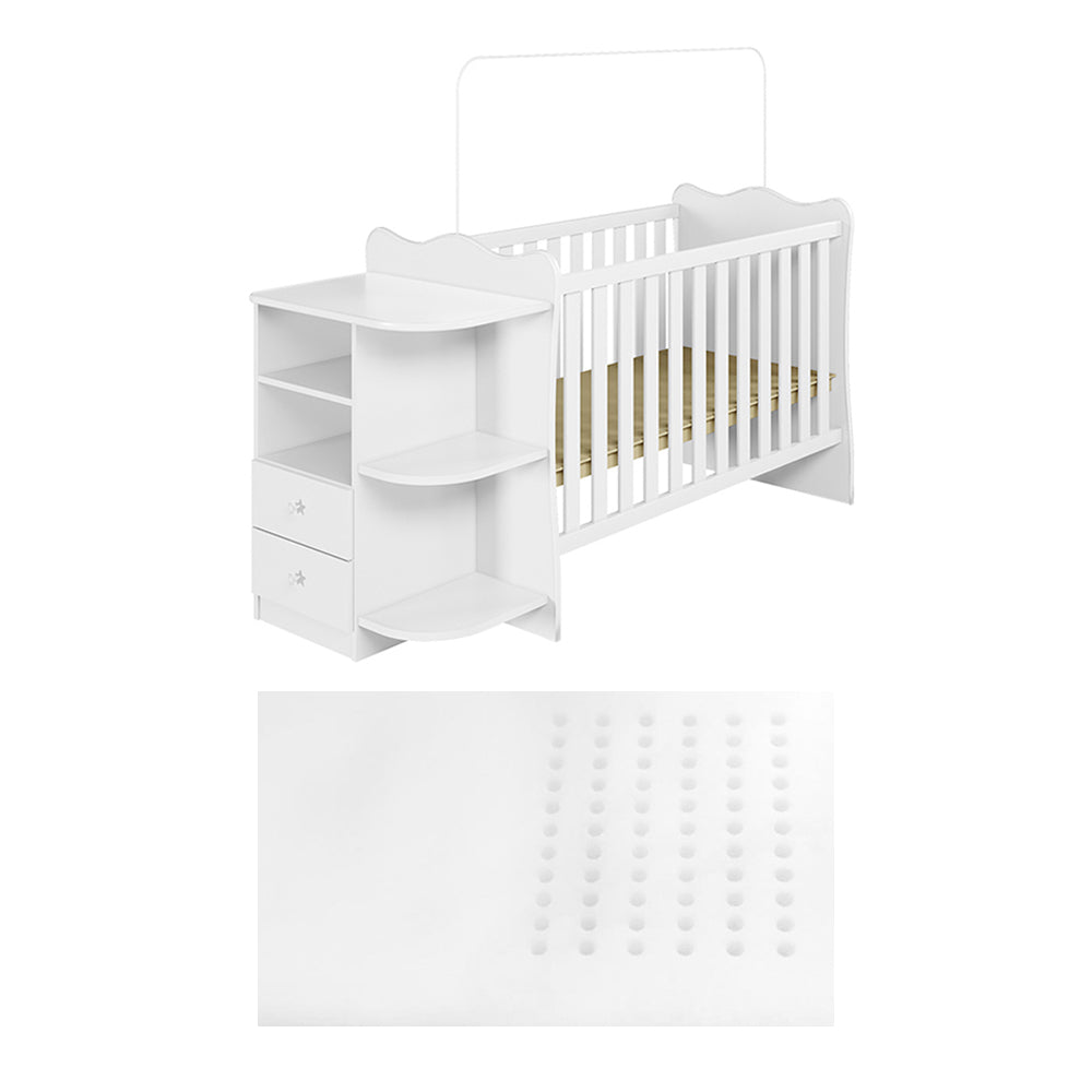 Amari Cot & All in one Nursery Station and Mattress