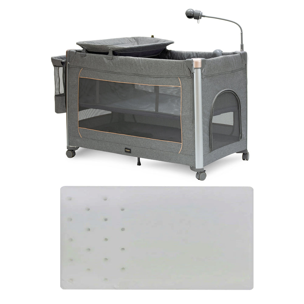 Cuddle Me Lux 2 in 1 Camp Cot with Baby Monitor