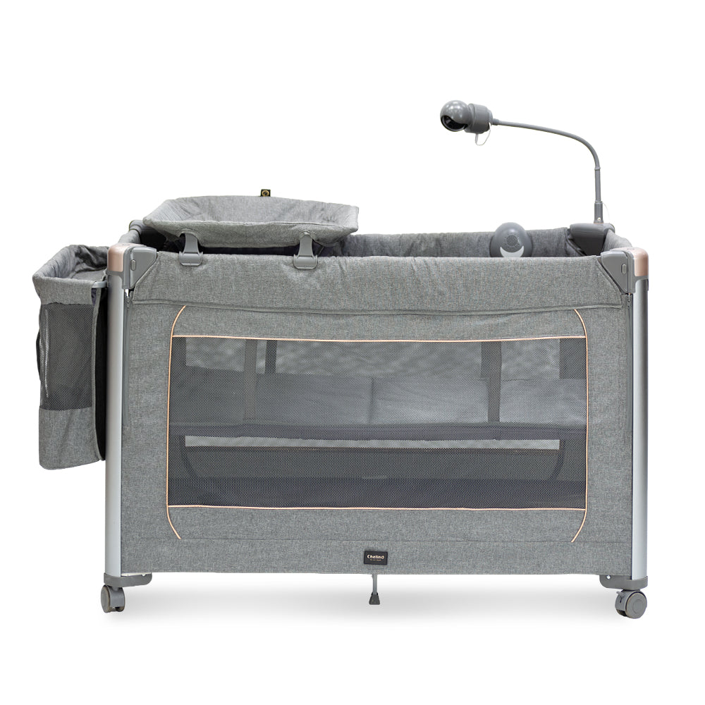 Cuddle Me Lux 2 in 1 Camp Cot with Baby Monitor