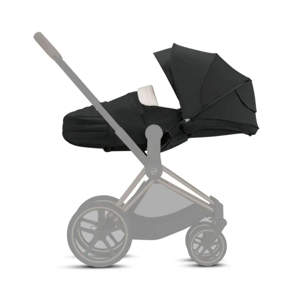 MIOS GEN 3 Chrome Frame with Nautical Blue Seat Pack & Black Lite Carry Cot S