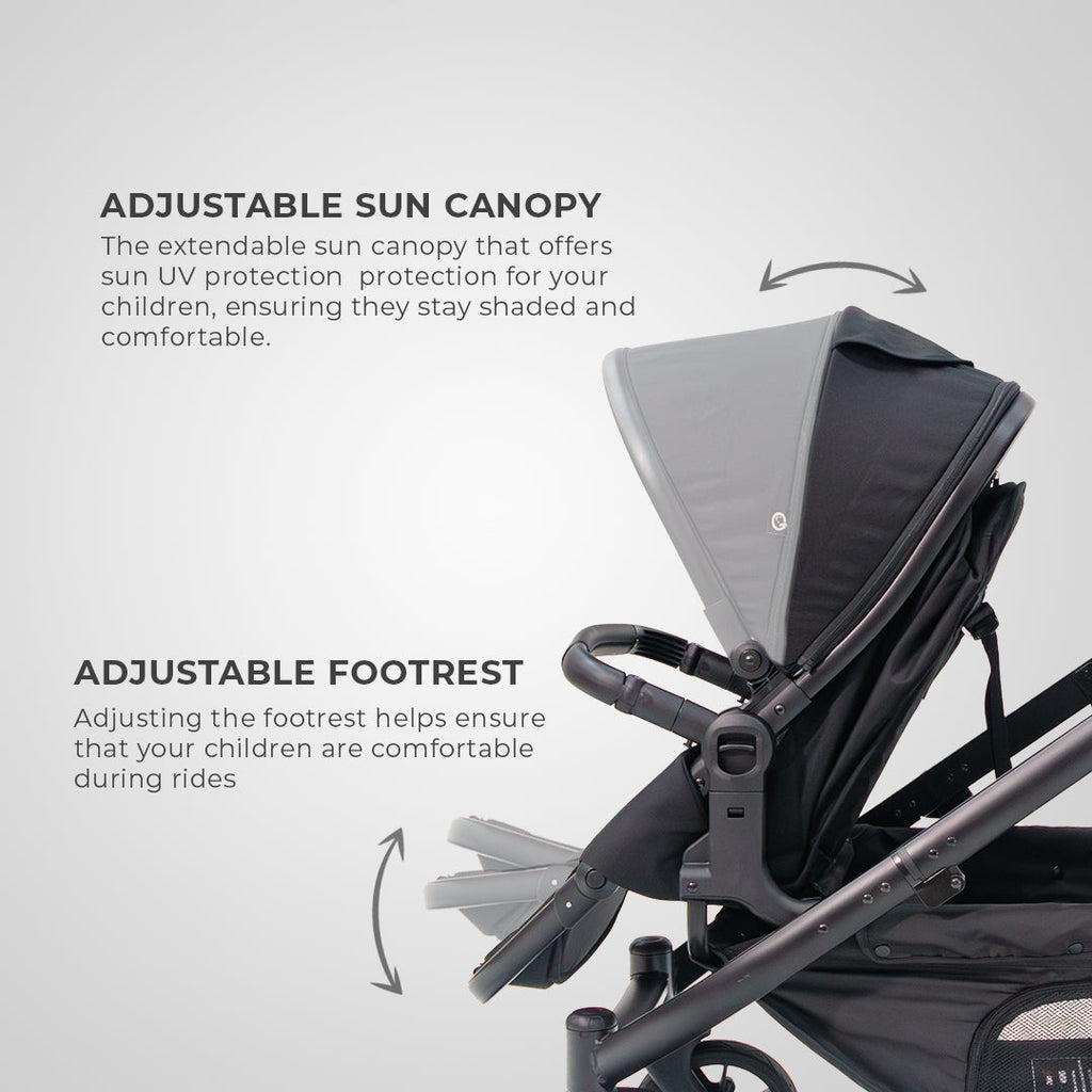 Deuce Twin 8 IN 1 with Tulip Lux i-Size Car Seat