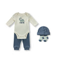 Dino 4 Piece Set Blue