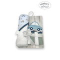 M/C Baby Bath Set 6 Piece (Wash Sponge Blue Car)