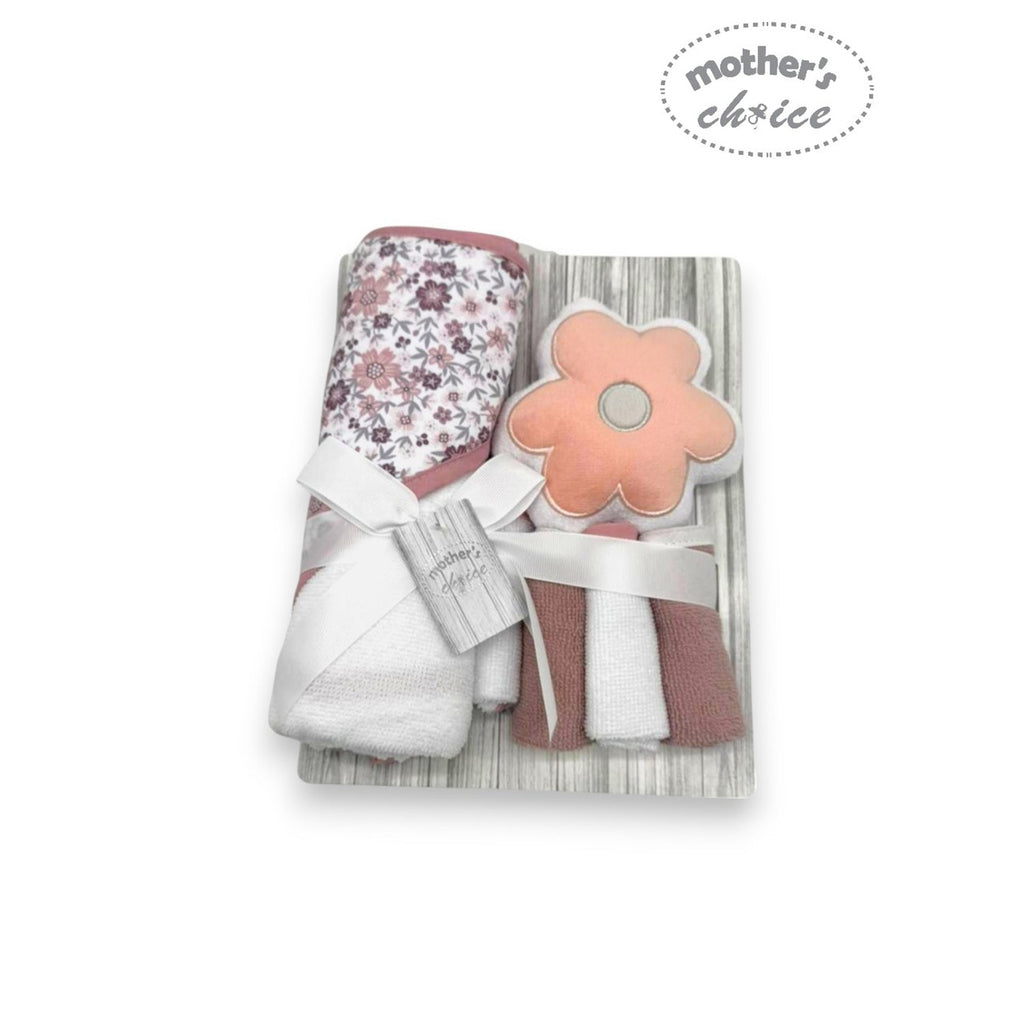 M/C Baby Bath Set 6 Piece (with Wash Sponge Flower)