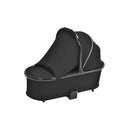 Bella Shiny Black & Gold Carry Cot