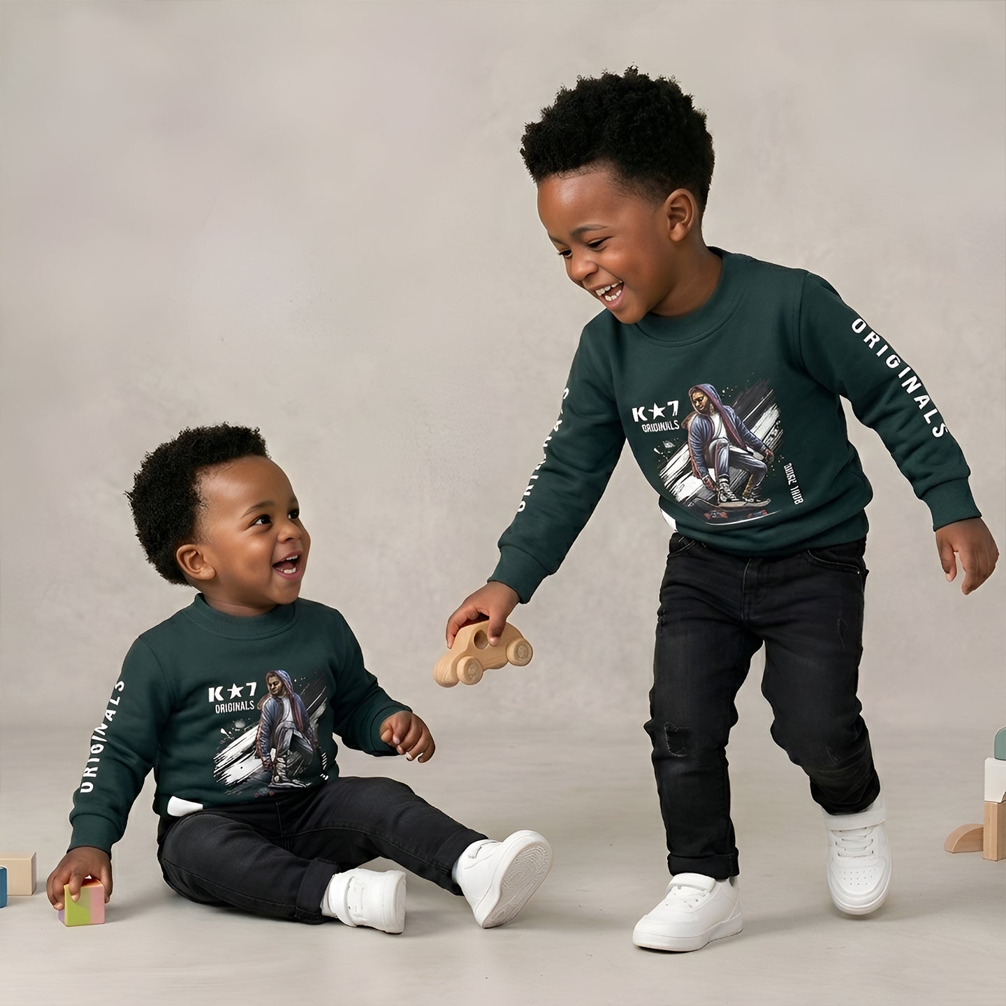 Ryu Boys Sweater - Emerald Green