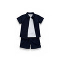 Linen 3pc Short Sleeve Shirt & Short Set