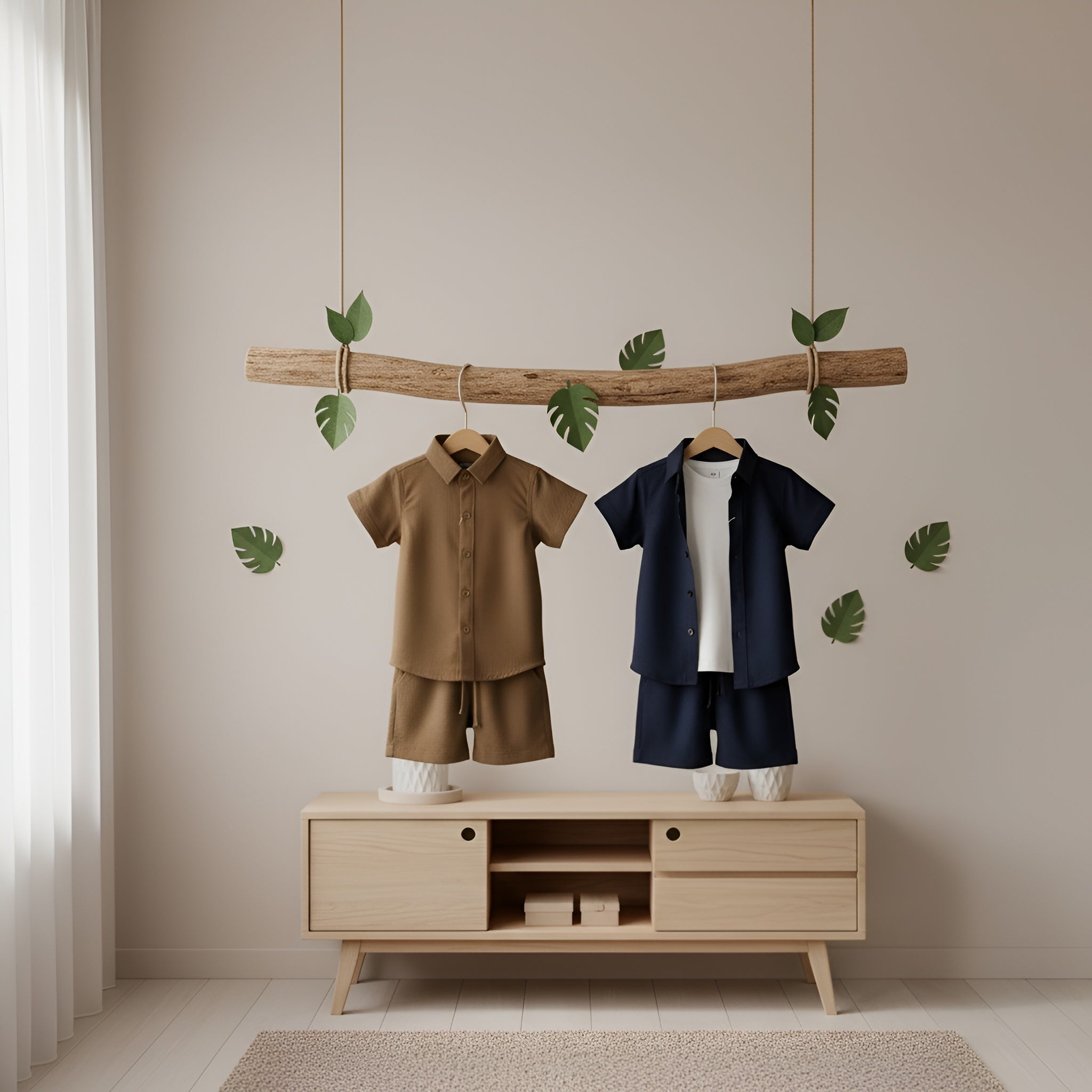 Linen 3pc Short Sleeve Shirt & Short Set