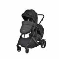 Lunar Twin Black Stroller