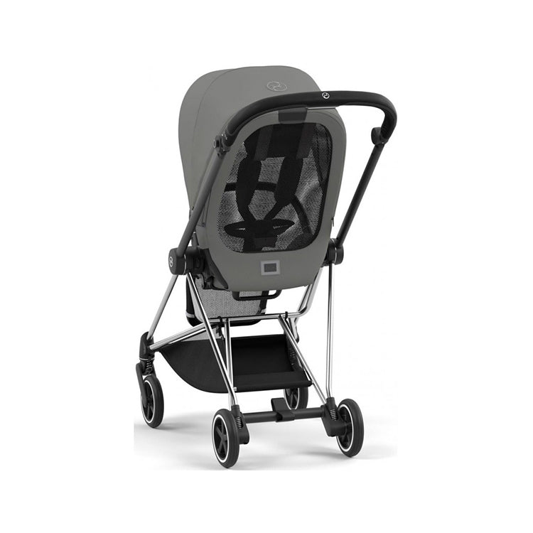 MIOS GEN 3 Chrome Frame with Simply Flowers Seat Pack & Black Lite Carry Cot S