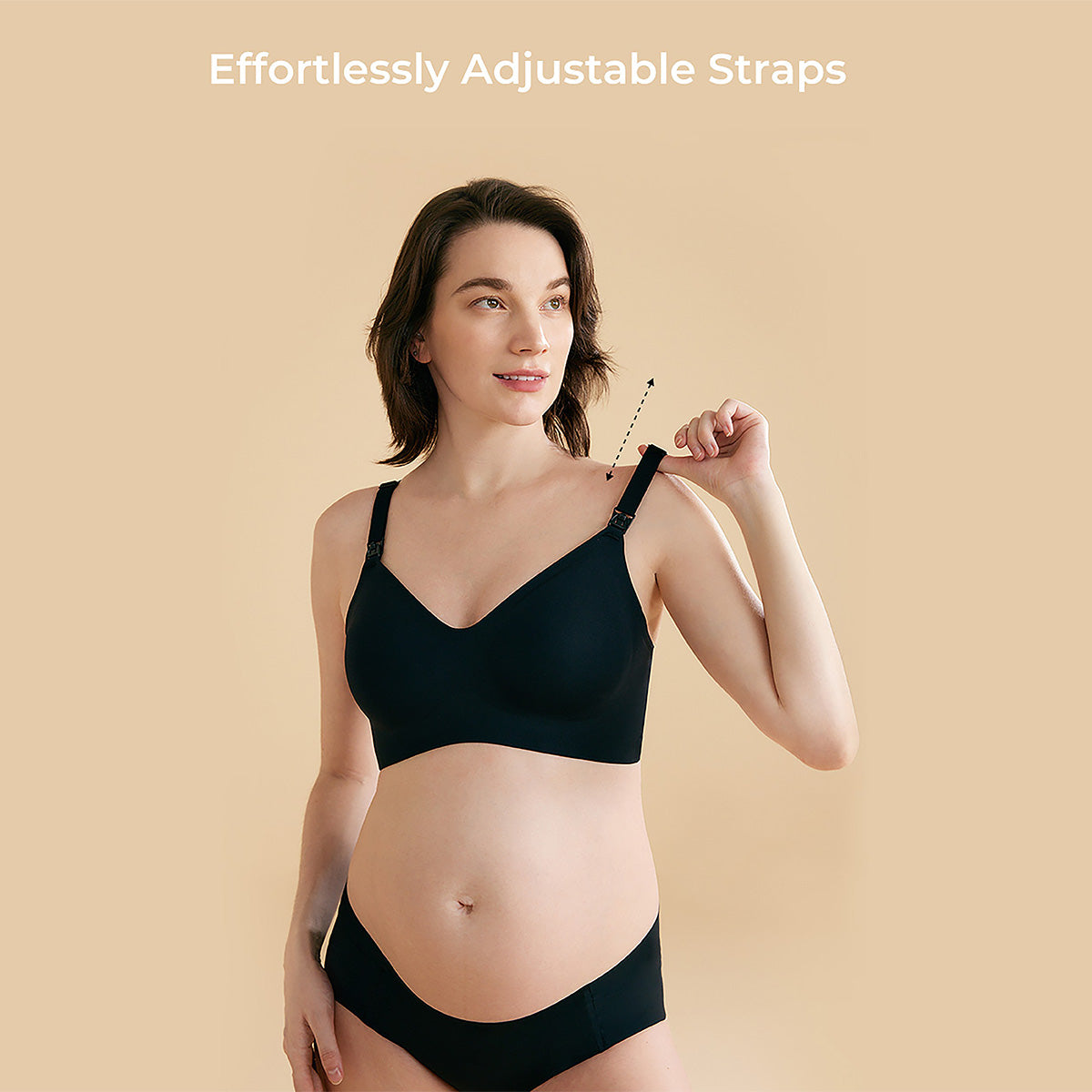 MomCozy Nursing Bra - Black