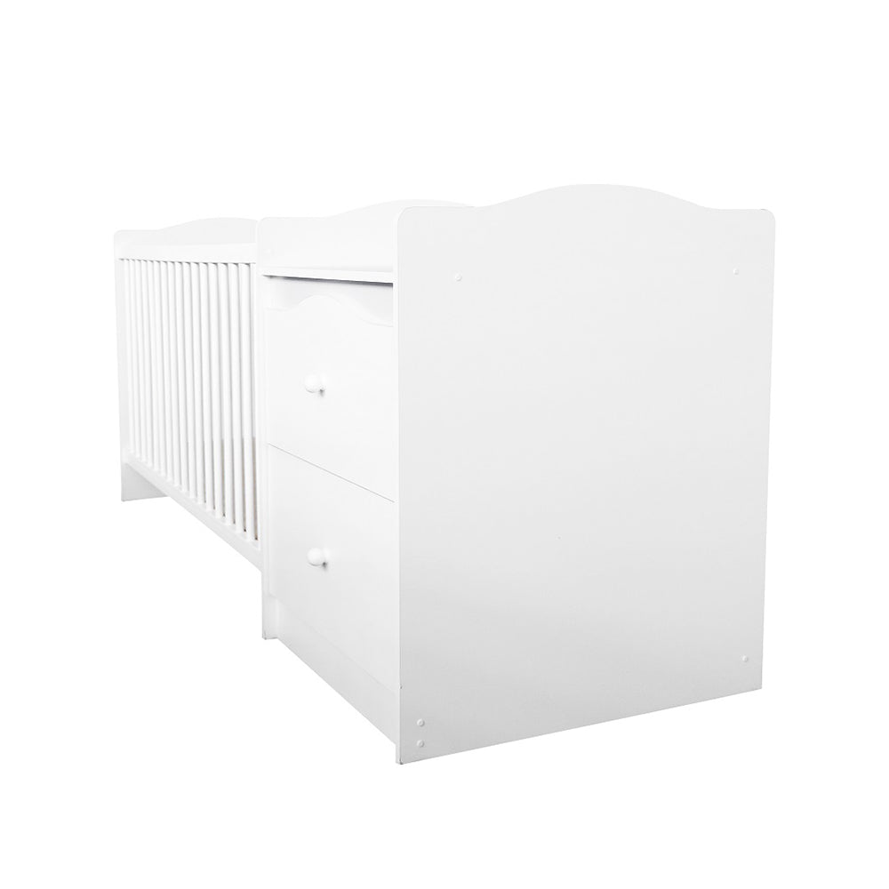 Milan Cot & All in one Nursery Station with Mattress