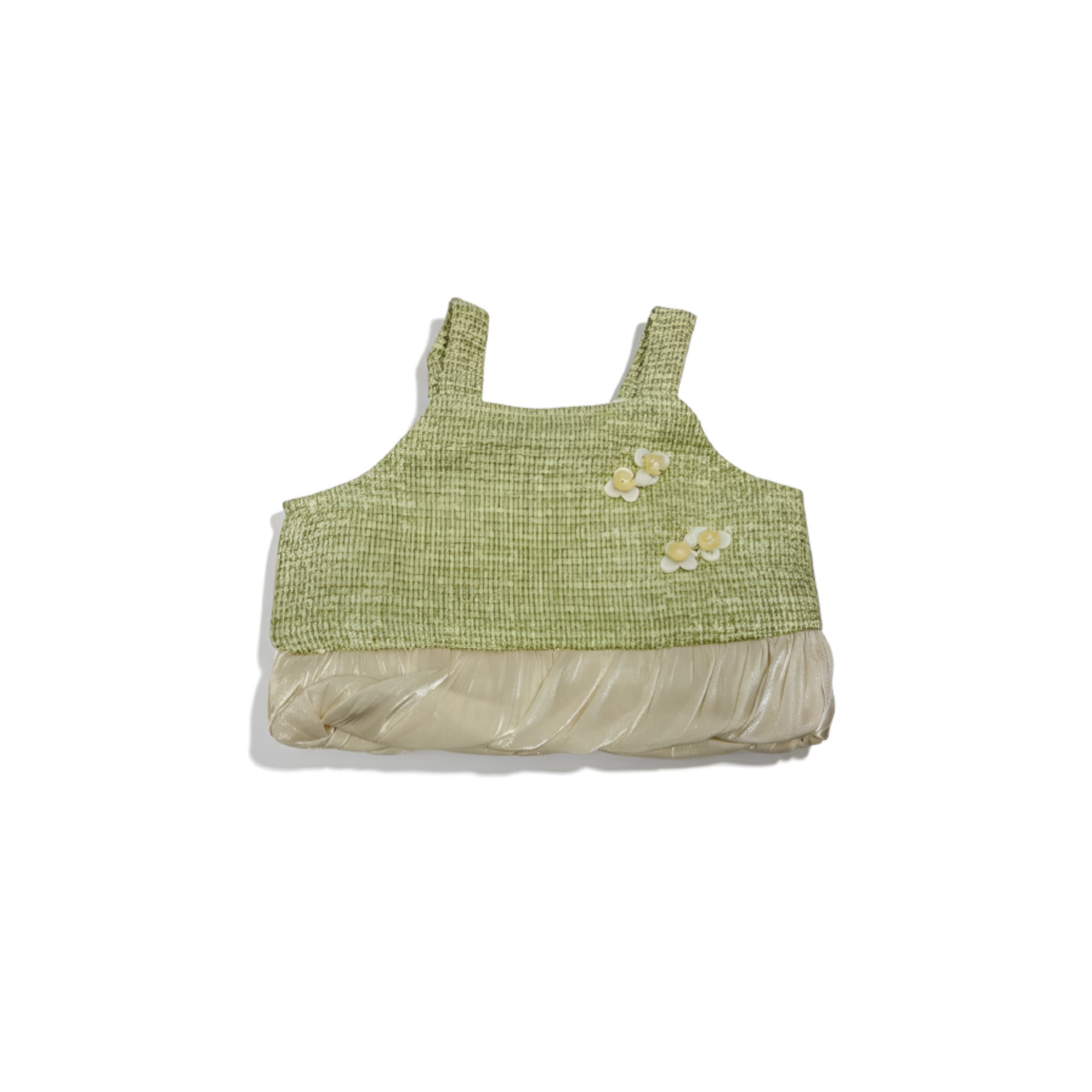 Mini Tweeded Sleveless Top & Pants Mint Green