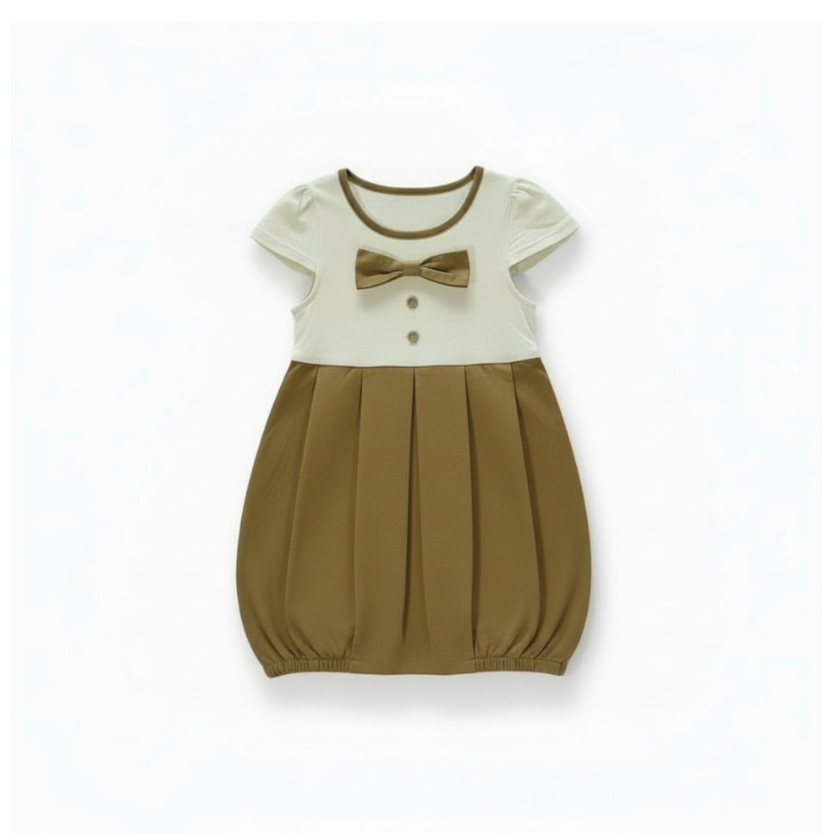 Mocca & Cream Bubble Dress