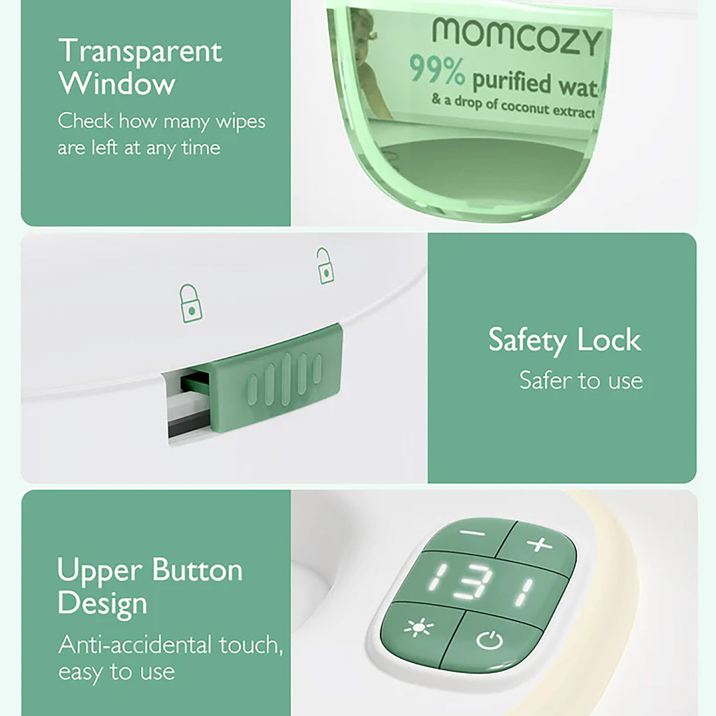 MomCozy Baby Wipe Warmer - EU Plug