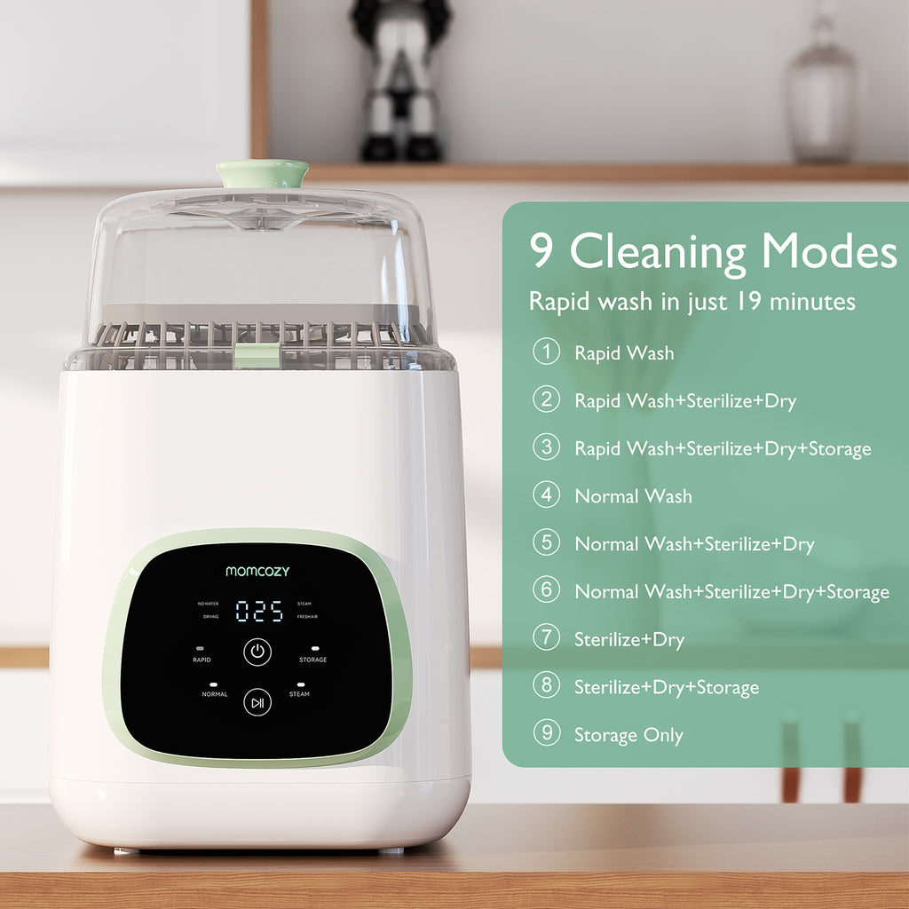 MomCozy KleanPal Pro Baby Bottle Washer - EU Plug