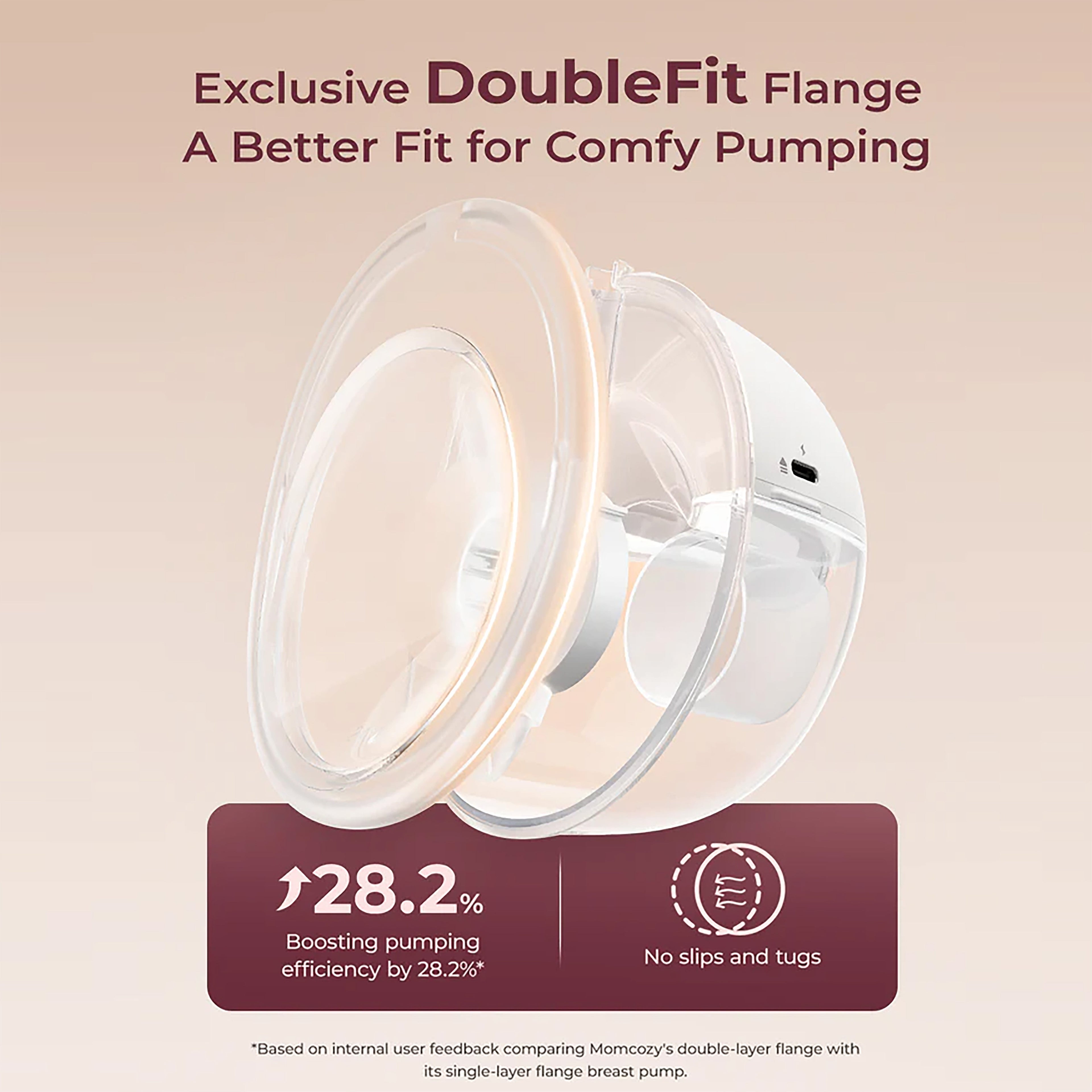 MomCozy M5 Double Breast Pump Red