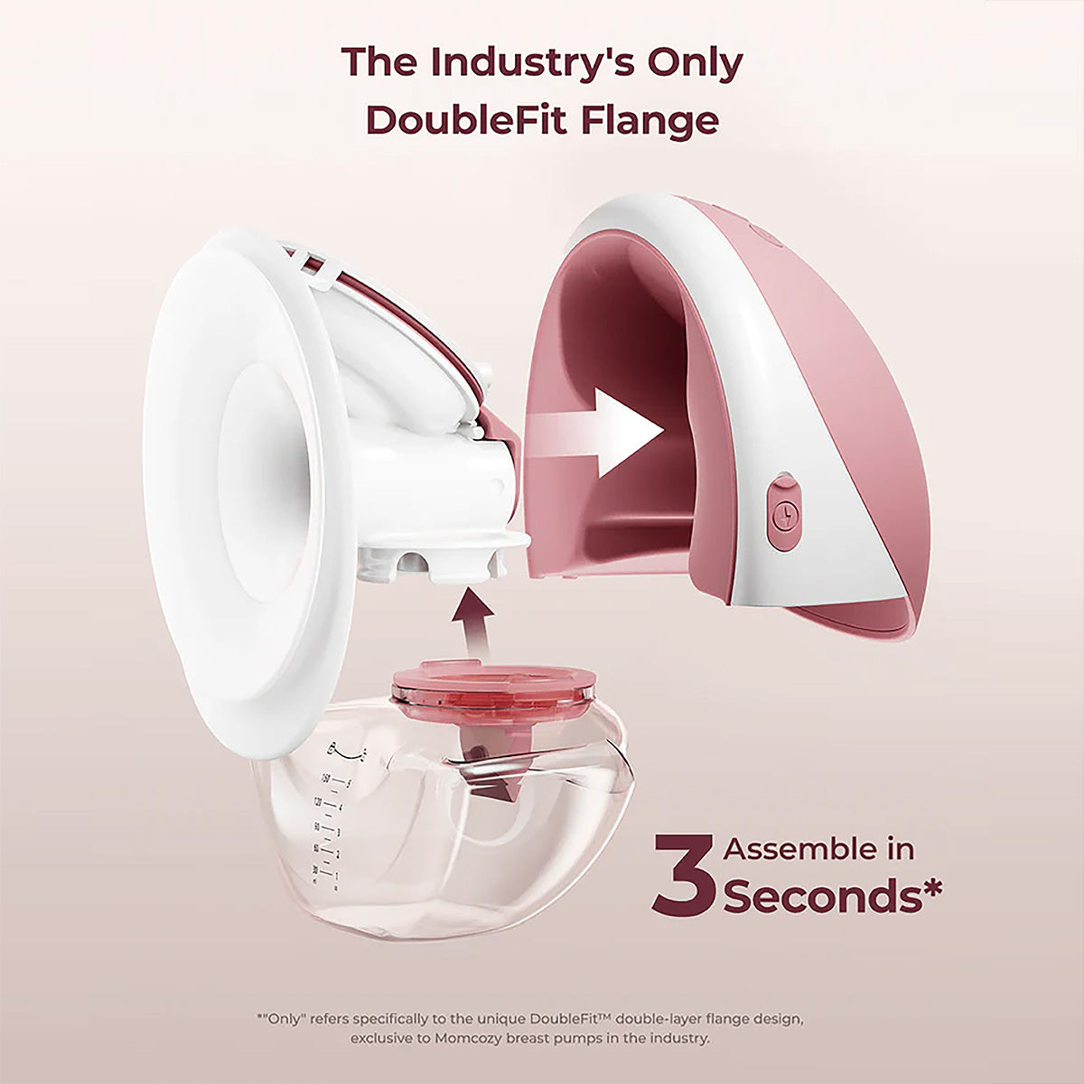 MomCozy M9 Single Breast Pump Red
