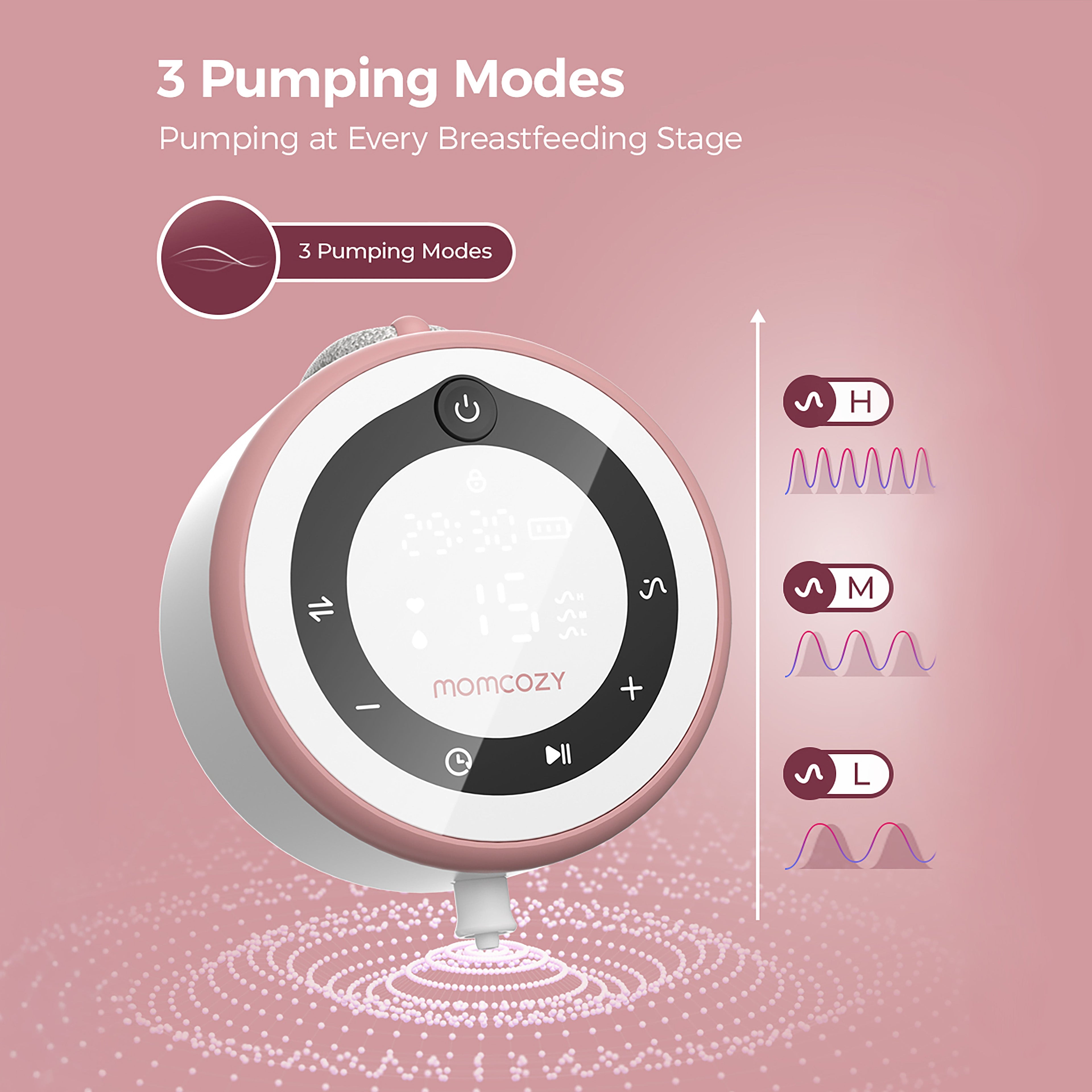 MomCozy V1 Pro Hospital-Grade Wearable Breast Pump