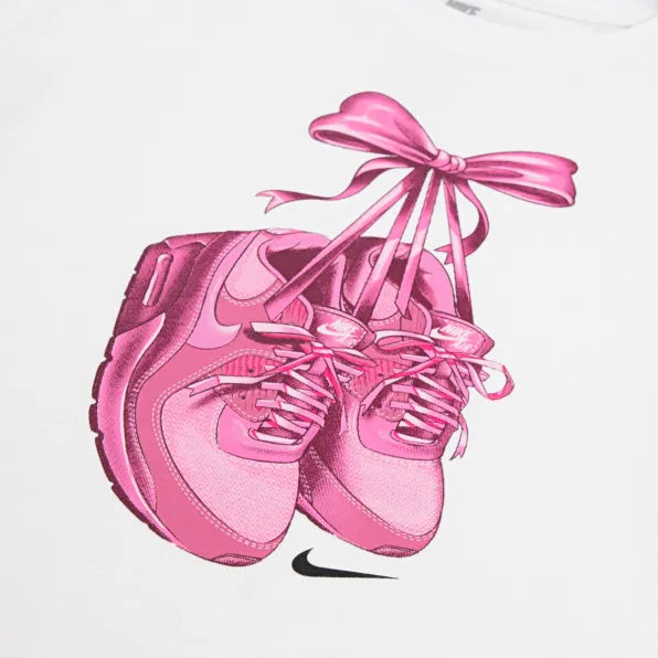 Nike NKG BowMax SS Tee White & Exclusive Tempo Short Medium Soft Pink