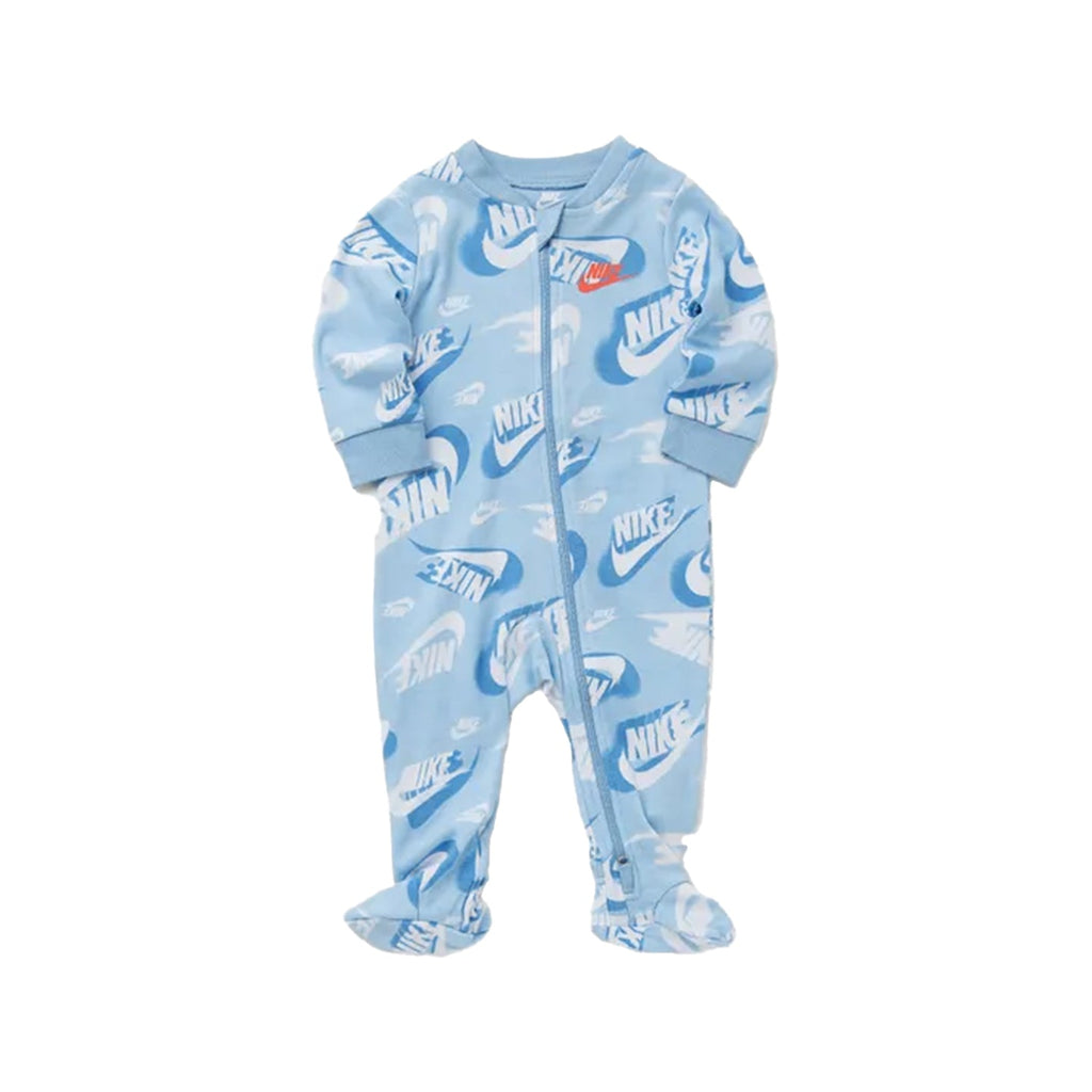 Nike NKB B NSW OTM AOP Footed Coverall - Psychic Blue