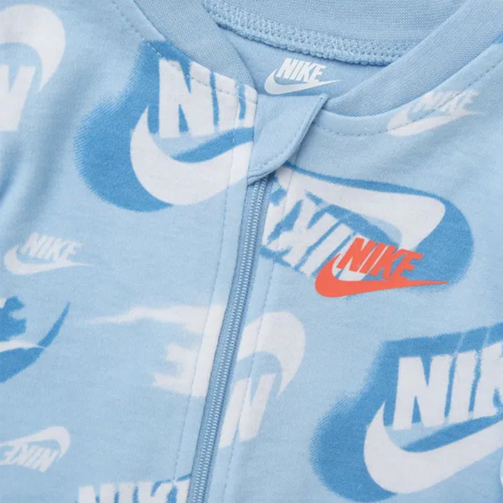 Nike NKB B NSW OTM AOP Footed Coverall - Psychic Blue