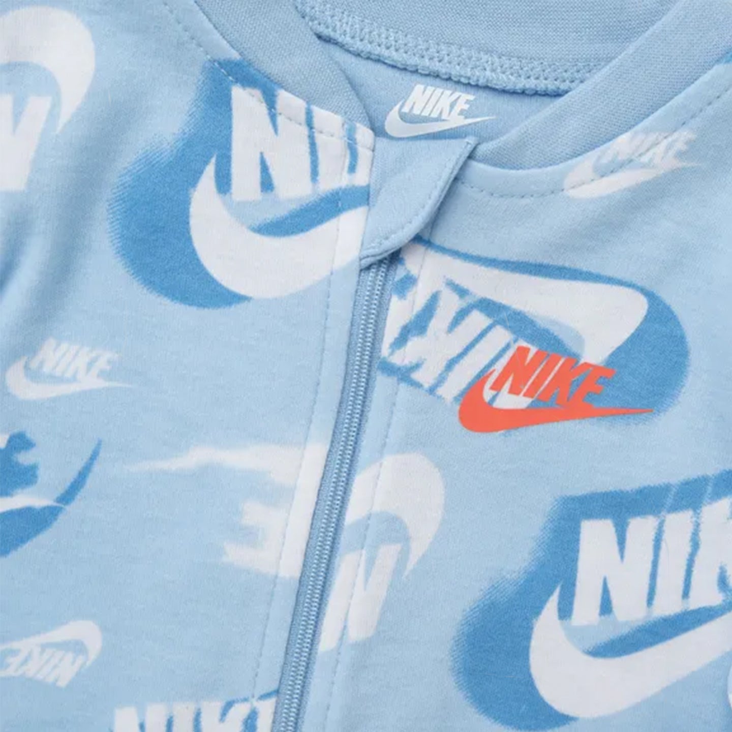 Nike NKB B NSW OTM AOP Footed Coverall - Psychic Blue
