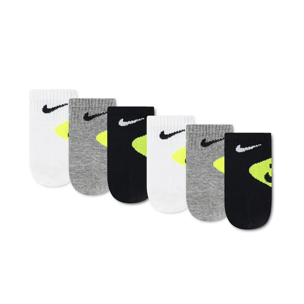 Nike NHN Infant 6pk Smiley Ankle - White