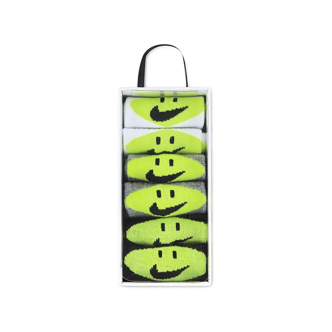 Nike NHN Infant 6pk Smiley Ankle - White