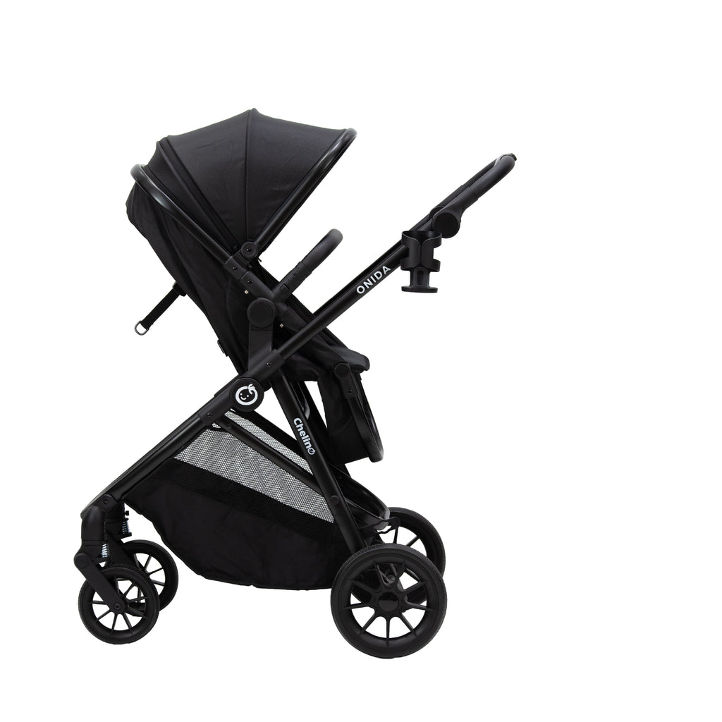Onida Flex II Black Stroller with Tulip Lux i-Size Car Seat