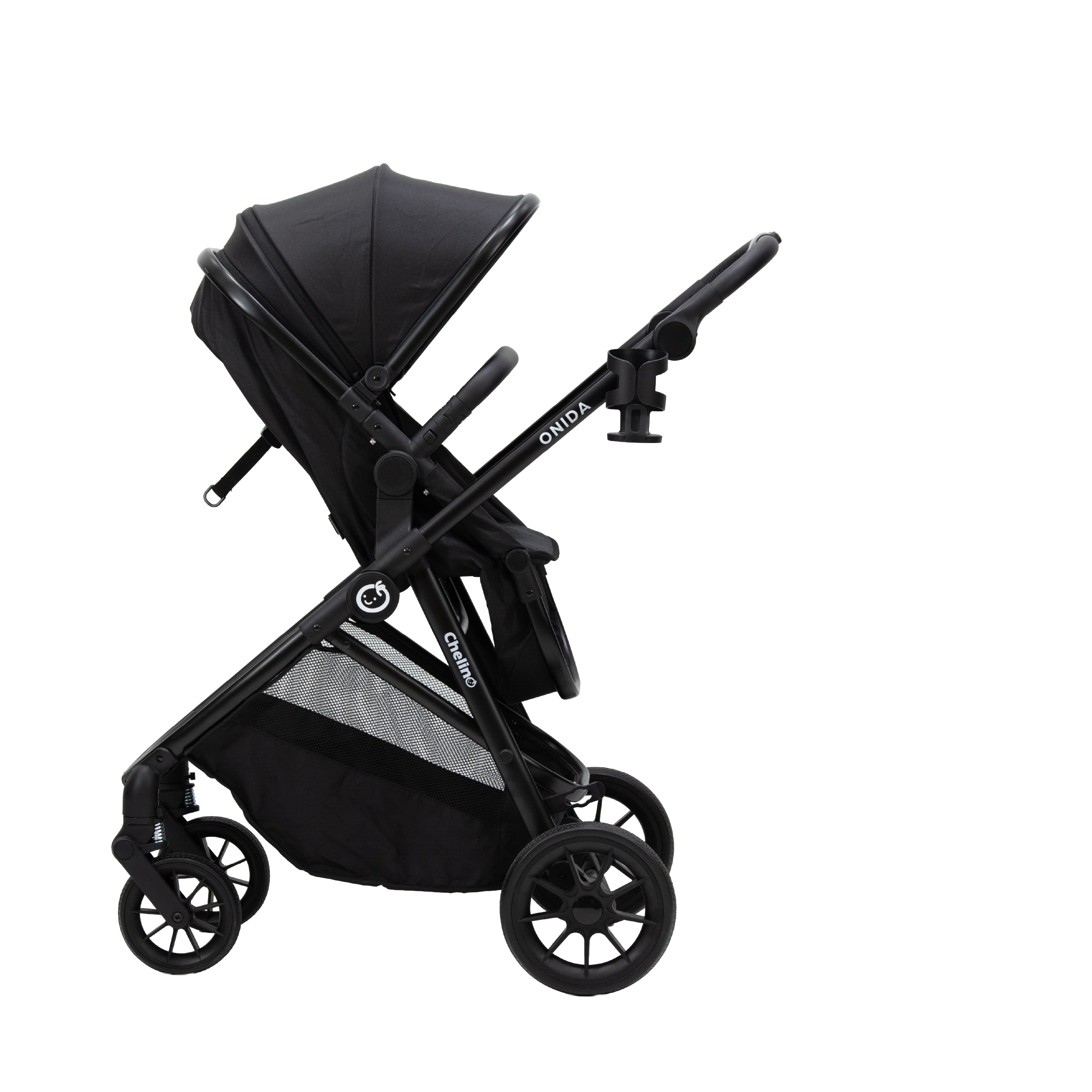 Onida Flex II Black Stroller with Tulip Lux i-Size Car Seat