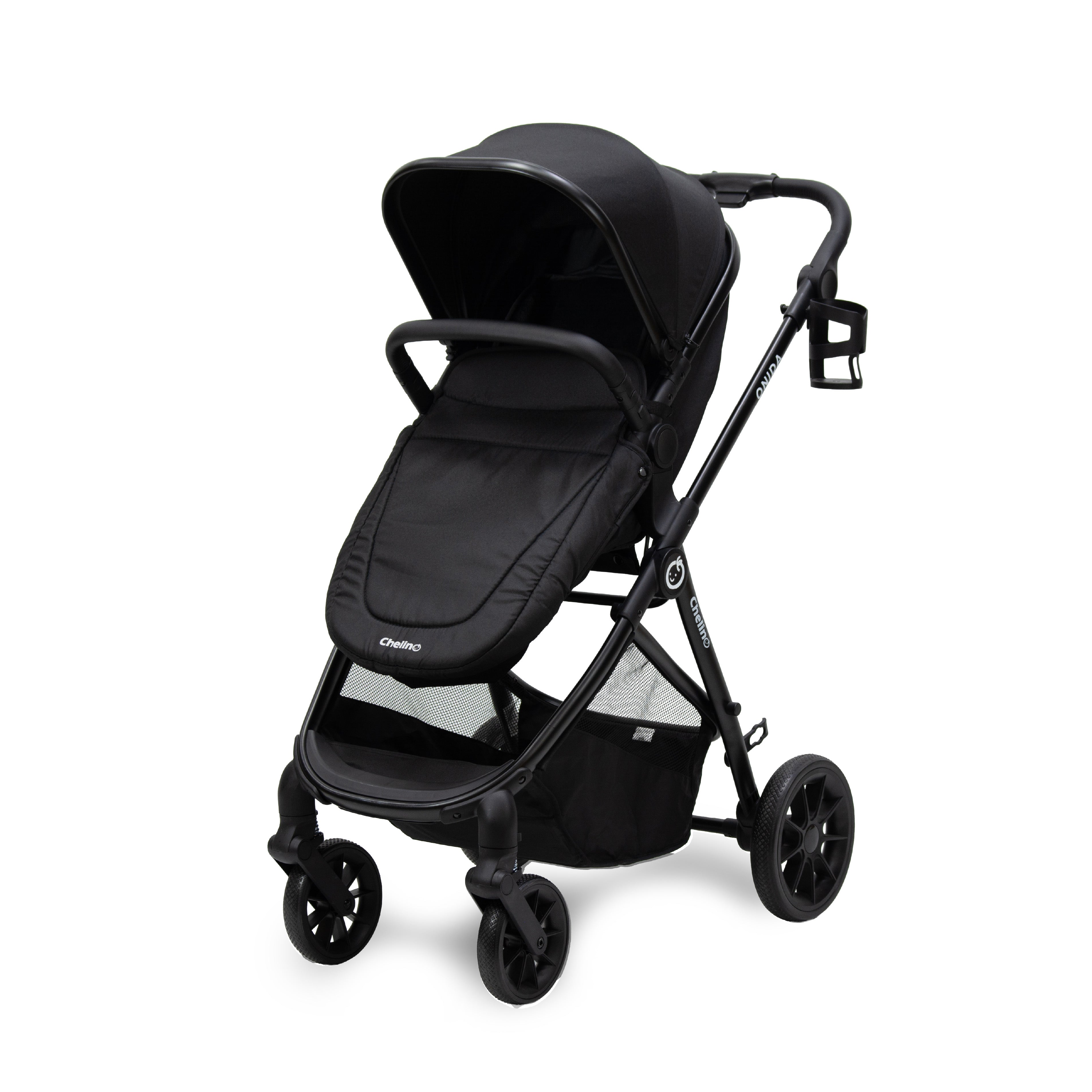 Onida Flex II Black Stroller with Tulip Lux i-Size Car Seat