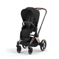 PRIAM Gen 4 Gold Frame with Sepia Black Seat Pack