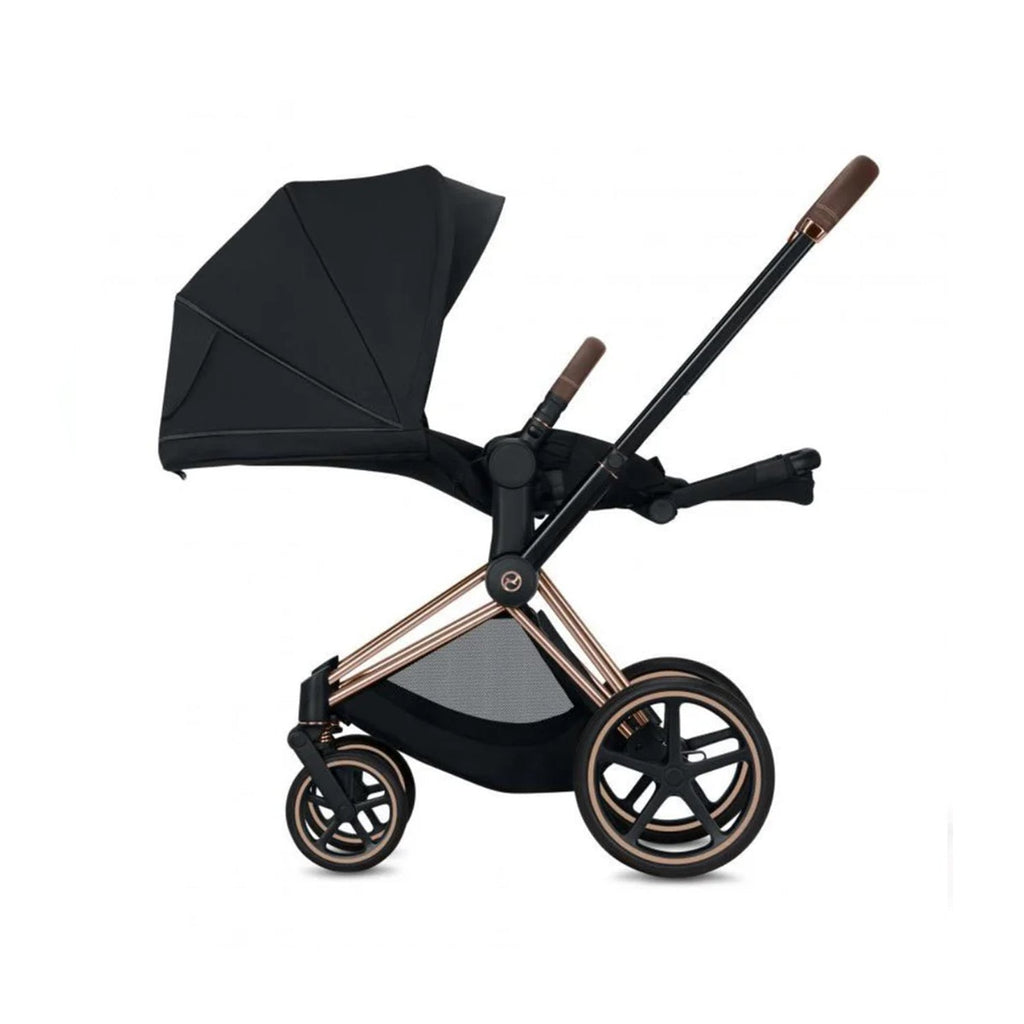 PRIAM Gen 4 Gold Frame with Sepia Black Seat Pack