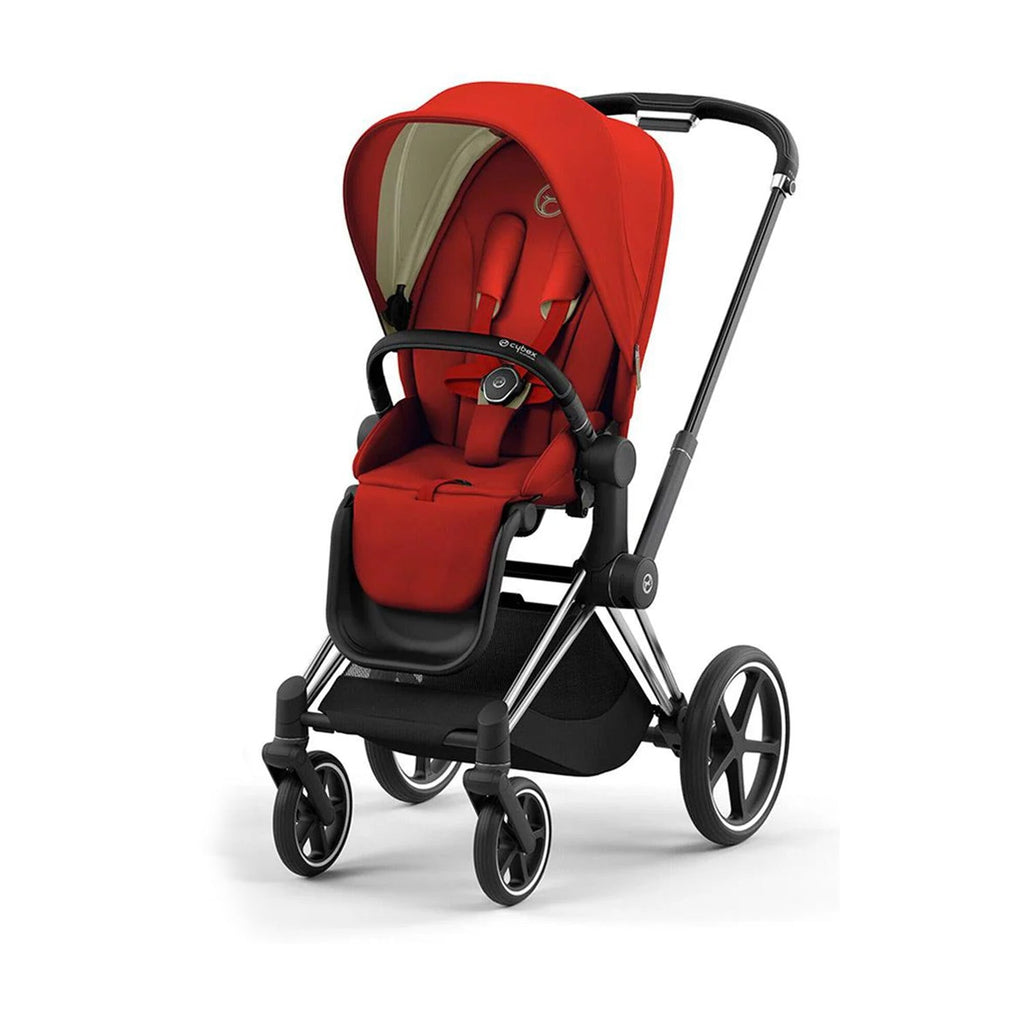 PRIAM Gen 3 Chrome Frame with Autumn Gold Seat Pack + Sirona M2 i-Size with Base M & Lite Cot Black