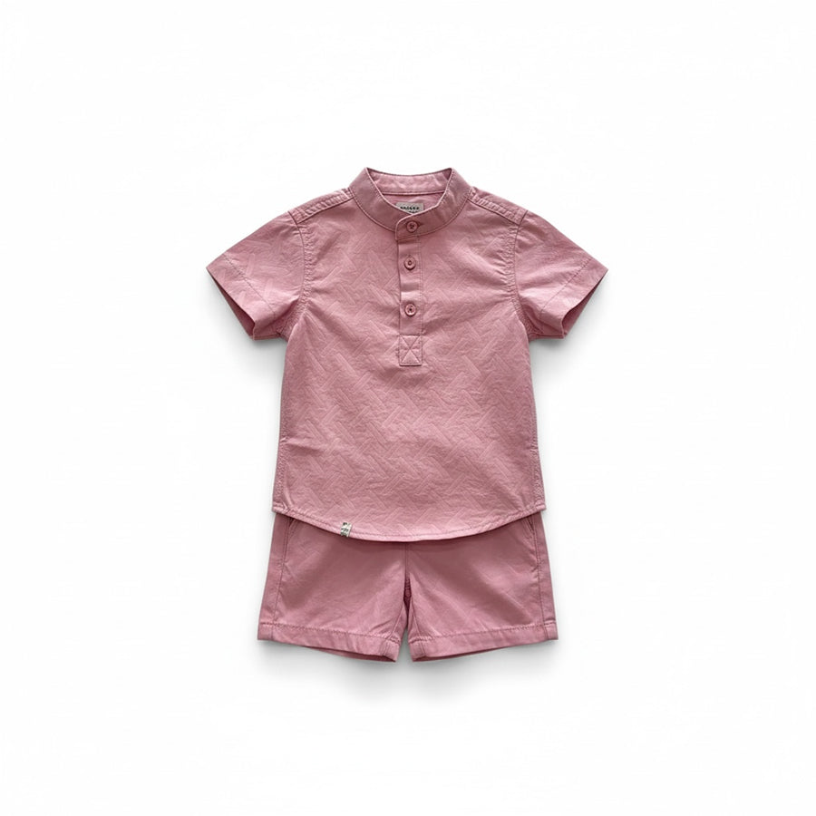 Chinese Collar Shirt & Short Set
