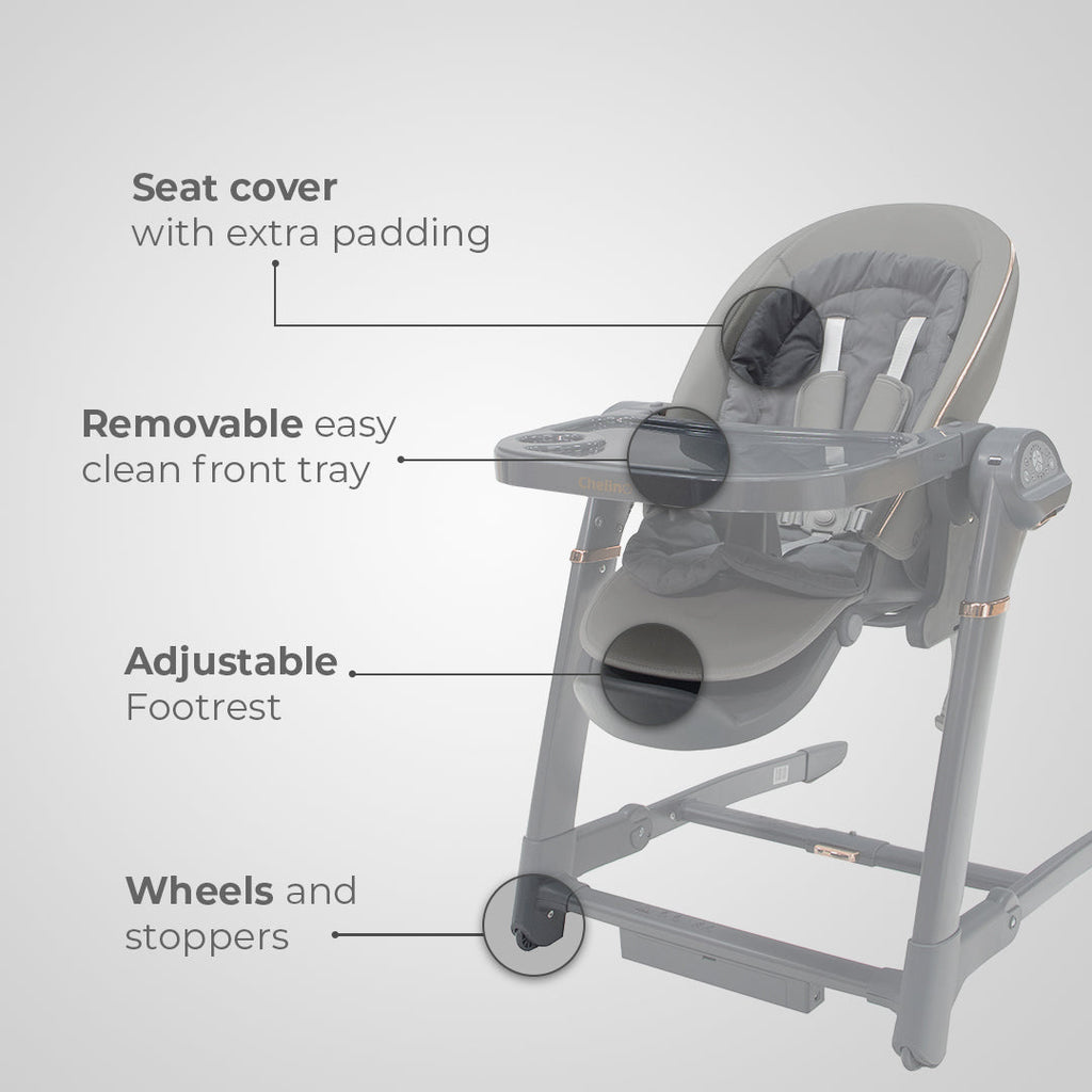Royal 3 in 1 Swing and High Chair - Beige