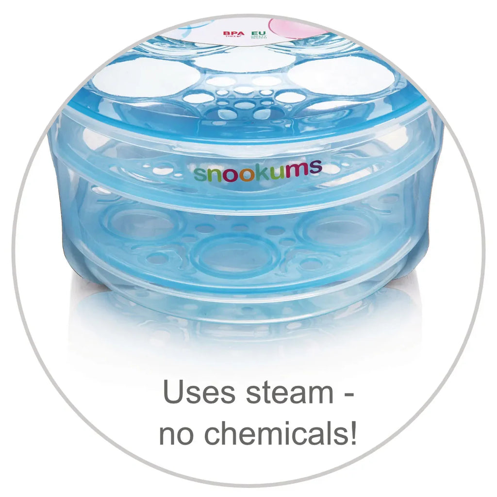 Snookums Microwave Steam Steriliser - Grey