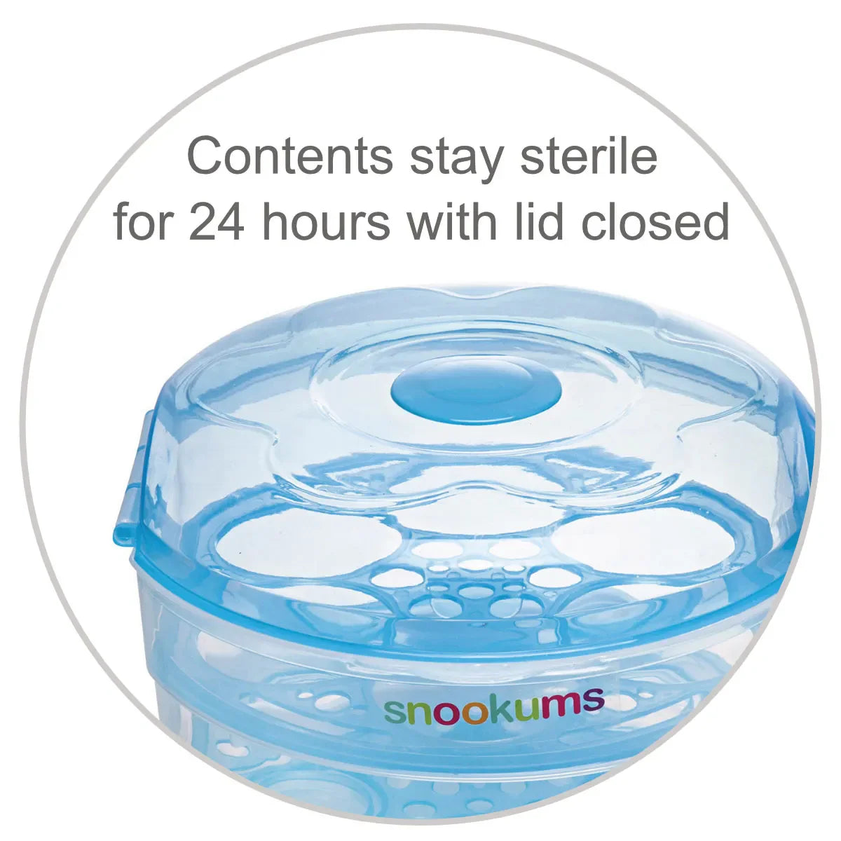 Snookums Microwave Steam Steriliser - Grey