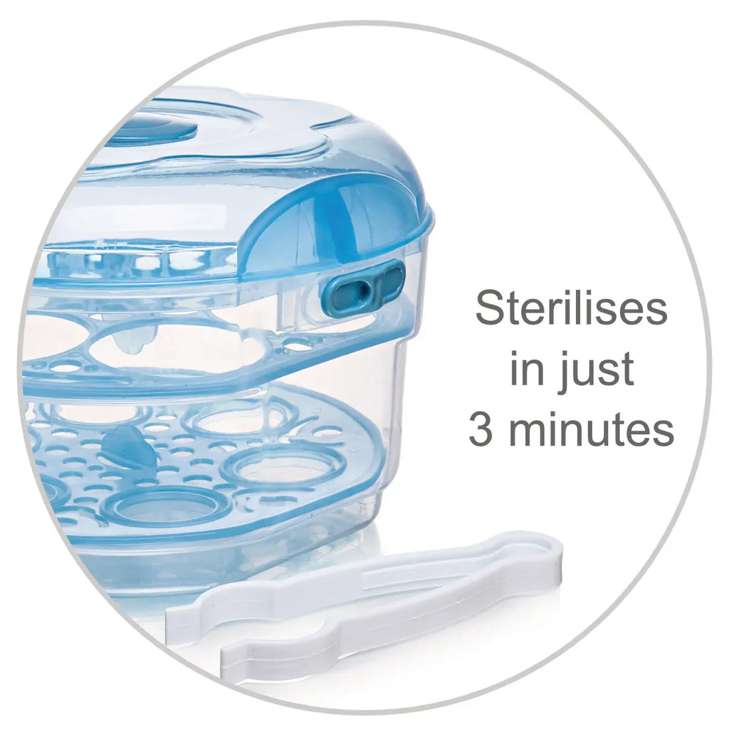 Snookums Microwave Steam Steriliser - Grey